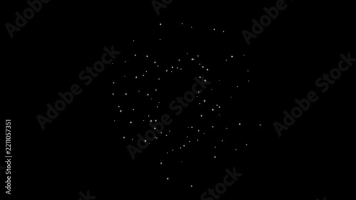 Neon Purple Champagne Sparkler Fireworks Overlay, Screen Blend Mode Seamless Loop