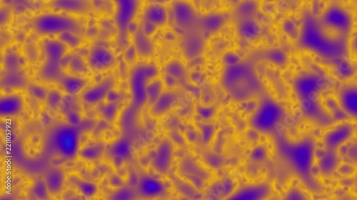 Abstract swirling pattern with vibrant purple and yellow colors