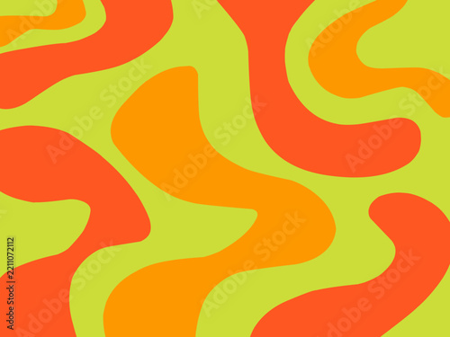 Abstract colorful line illustration. Hand drawn random colorful lines.	