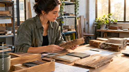 Warm Woodworking Studio Workshop