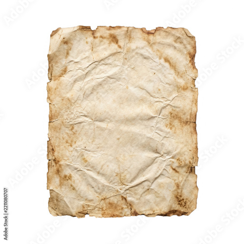 Vintage Parchment Paper Transparent Background