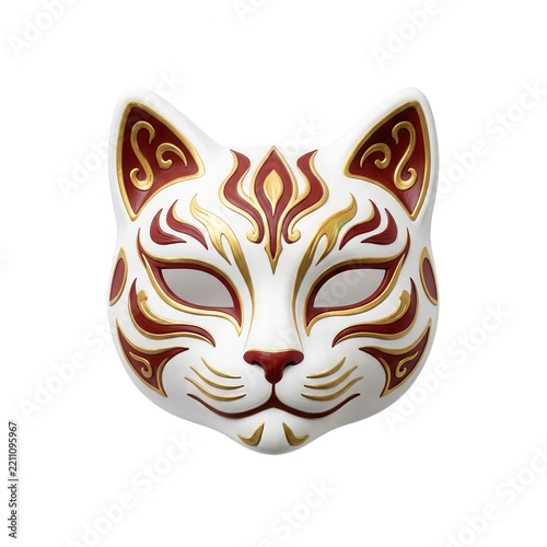 Ornate Cat Mask Transparent Background