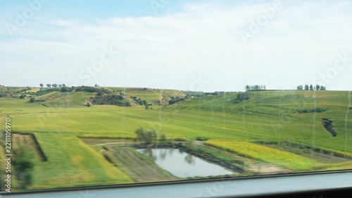 High speed railway carriage windows