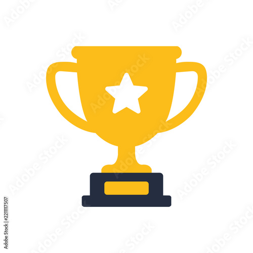 Golden Trophy Cup Winner Award Victory Icon
