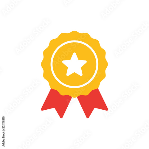 Gold Award Badge Winner Achievement Champion Icon