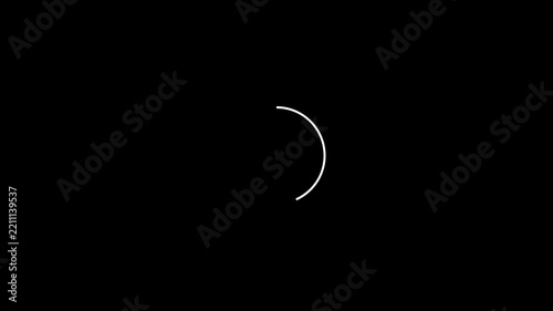 Abstract loading circles in a dark void against a black background symbolizing waiting or progress