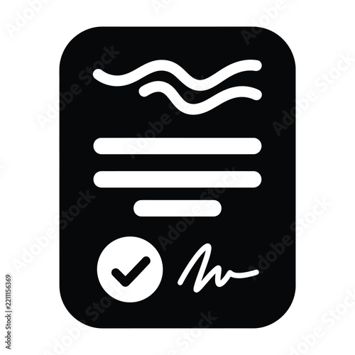 document icon with checklist and signature