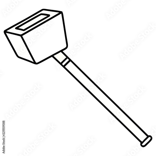 Outline of a mallet