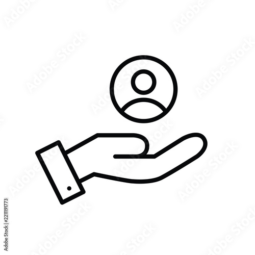 User support and care. Pixel perfect, editable stroke vector icon