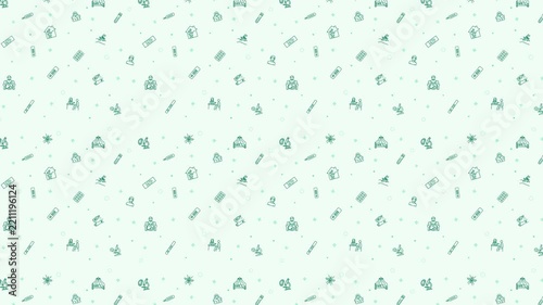 4K Malaria Clinical Emerald Seamless Medical Motion Loop