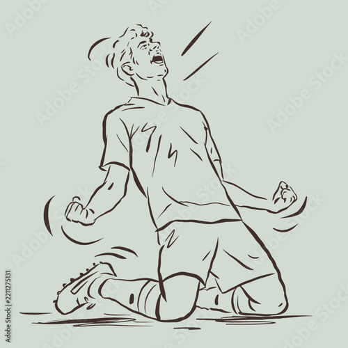 a man looks overjoyed vector for illustration card decoration