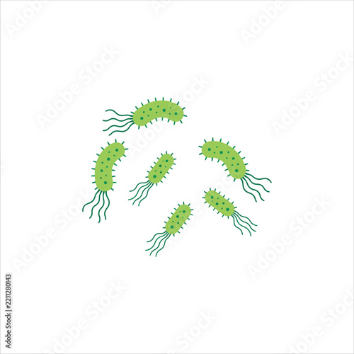 Cartoon Bacteria Microorganisms Scientific Vector