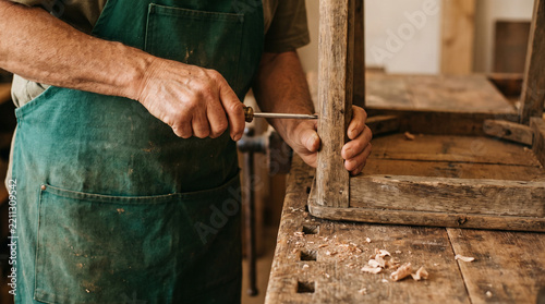 Giving Tuesday, craftsman making wooden goods for charity