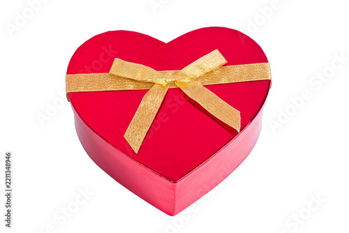 heart shaped box isolated