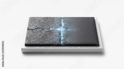 composite material repairable concrete active crack repair microstructural sample building materials innovative construction durable panels infrastructure technology