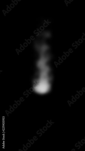 realistic smoke visual effect dynamic loop. transparent steam fog alpha channel