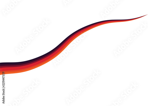 Colorful wave pattern against a brown background layered design
