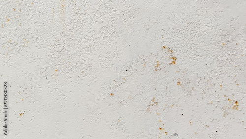 white rusty metal surface texture background, painted iron wall