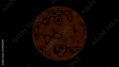 Burning earth planet cinematic global warming disaster