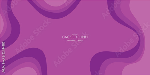 Purple Magenta Abstract Wavy Background with Fluid Organic Shapes