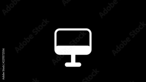 animation - modern tv glitch background. 4k footage pixel motion icon