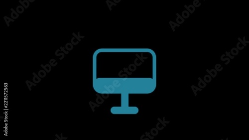 animation - modern tv glitch background. 4k footage pixel motion icon
