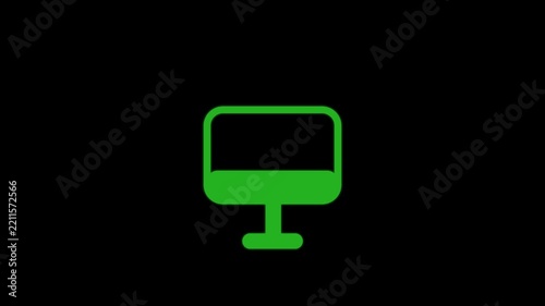 animation - modern tv glitch background. 4k footage pixel motion icon