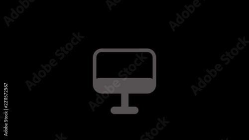 animation - modern tv glitch background. 4k footage pixel motion icon