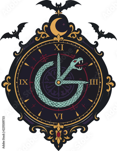 Halloween x Snake Vector