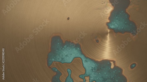 Bronze Verdigris Patina Spreading Aged Metal Texture Animation