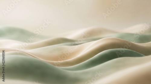 Abstract wavy textile with soft pastel colors and gentle undulations creating a serene and calming visual aesthetic perfect for backgrounds and design elements