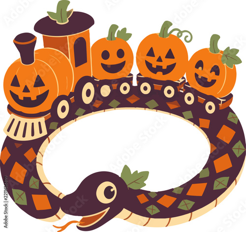 Halloween x Snake Vector