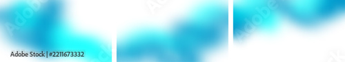 Blue Bottom Gradient Set, Blue Gradient Overlay on Transparent Background