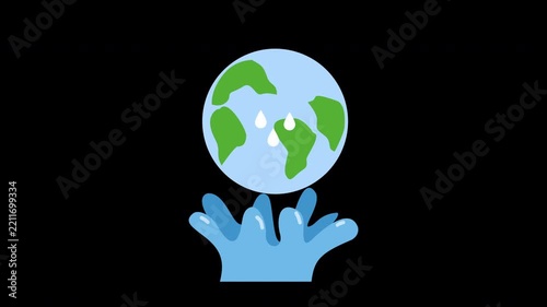 world water day ecology illustration