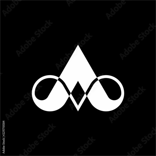Bold letter A monogram seamlessly fused with an infinity loop. Ideal for fintech, luxury branding, modern software, plus tech startups.