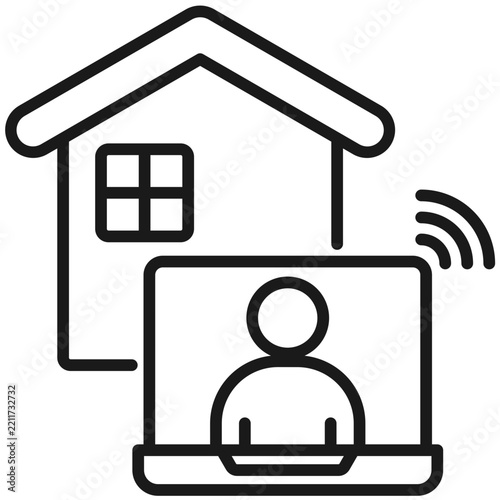Remote Work Icon