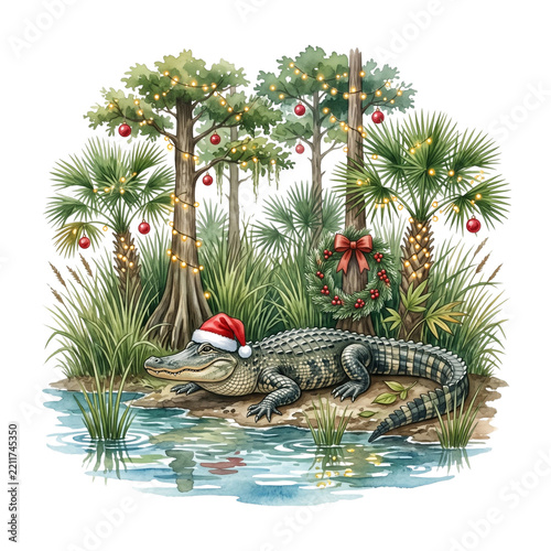 Popular Christmas destinations in the U.S. feature alligators in