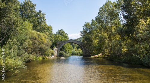 Spin'a Cavallu, Genoese bridge, Rizzanese Valley, near Sartene, Corse-du-Sud, Corsica, France