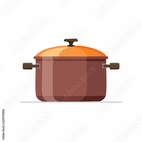 Dutch oven pot vector icon