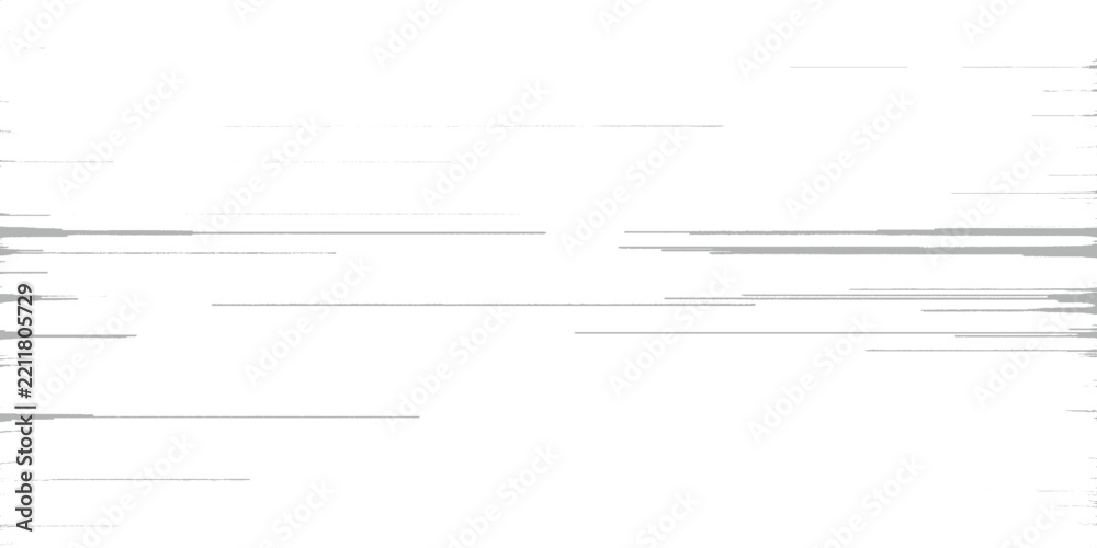 Obraz premium Abstract digital glitch silhouette with horizontal gray lines on white background