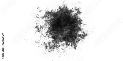 black sand isolated on white background. black and white grunge background. Abstract grunge graffiti black spray paint brush. 