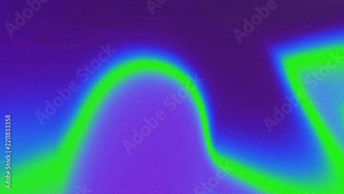 Abstract gradient background with vibrant neon green and blue colors, grainy texture effect, modern digital art style for creative design projects