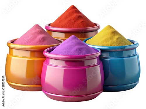 Colorful Spice Containers