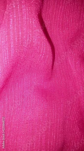 Bright Magenta Shimmering Cloth Surface Macro Background 