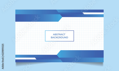 Modern Blue Abstract Geometric Corporate Banner Background with Dynamic Shapes and Clean Professional Business Design