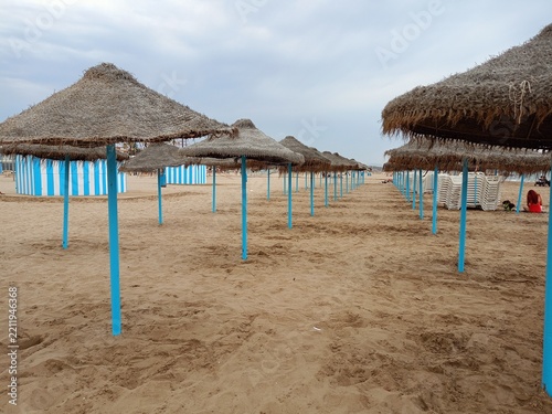 tropical beach hut