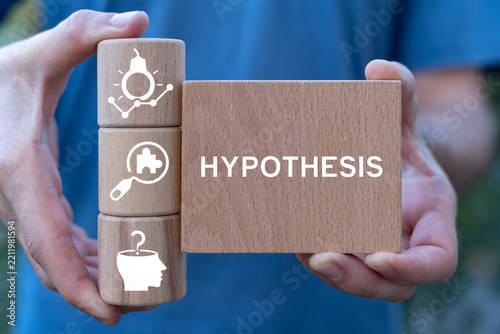 Fotografie Concept of hypothesis and theory research