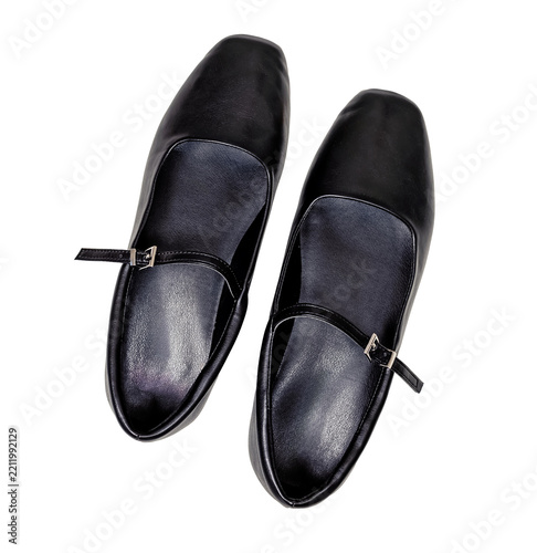 Black Mary Jane flats top view cutout