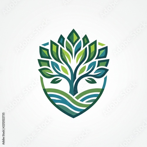 Professional Landcare Logo Design. Landscaping Services Business Logo.