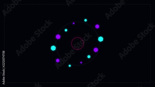 Abstract Digital Background with Glitch Distortion Effect